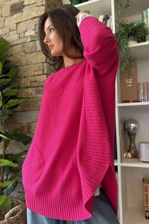 Charli Circle Knit Top Geranium 